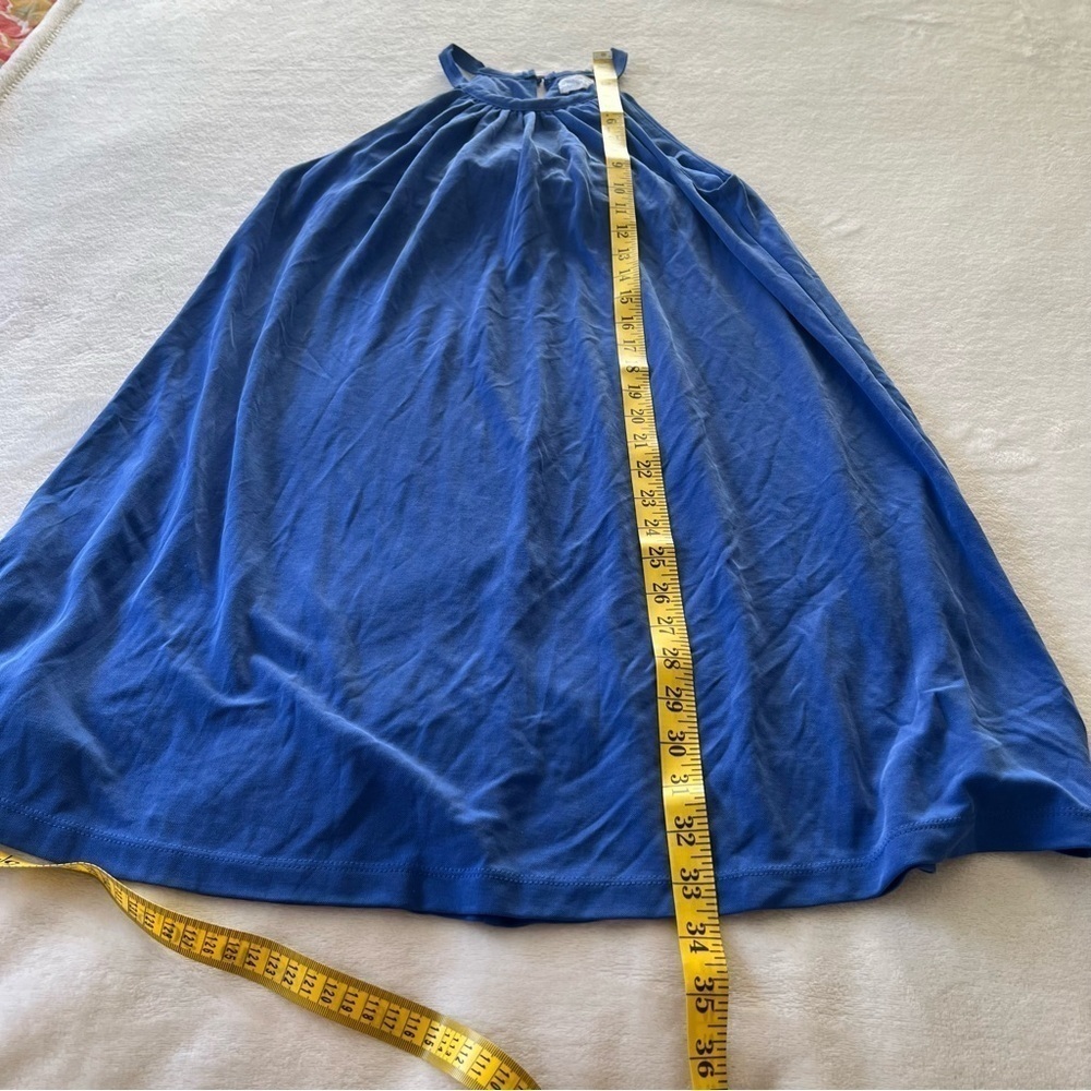 SIGRID OLSEN Blue Halter Mini Dress - Picture 5 of 5